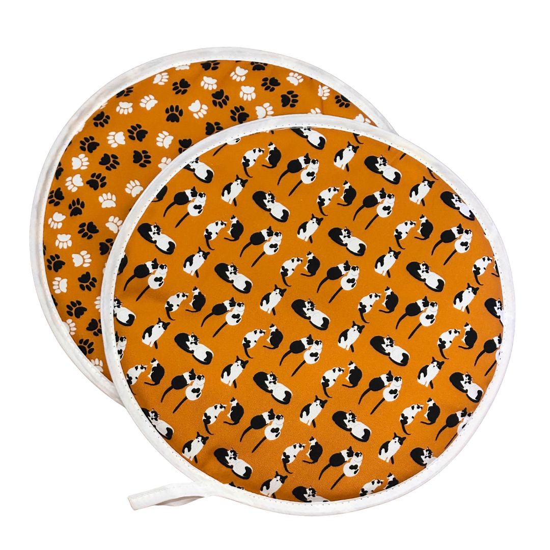 Aga Cover & Tea Towel Set: Cats