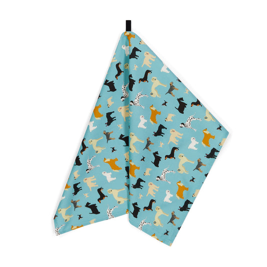organic cotton dog tea towels designed and made in Britain