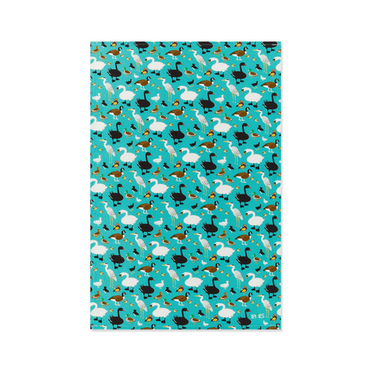 Duck Tea towel in organic Cotton
