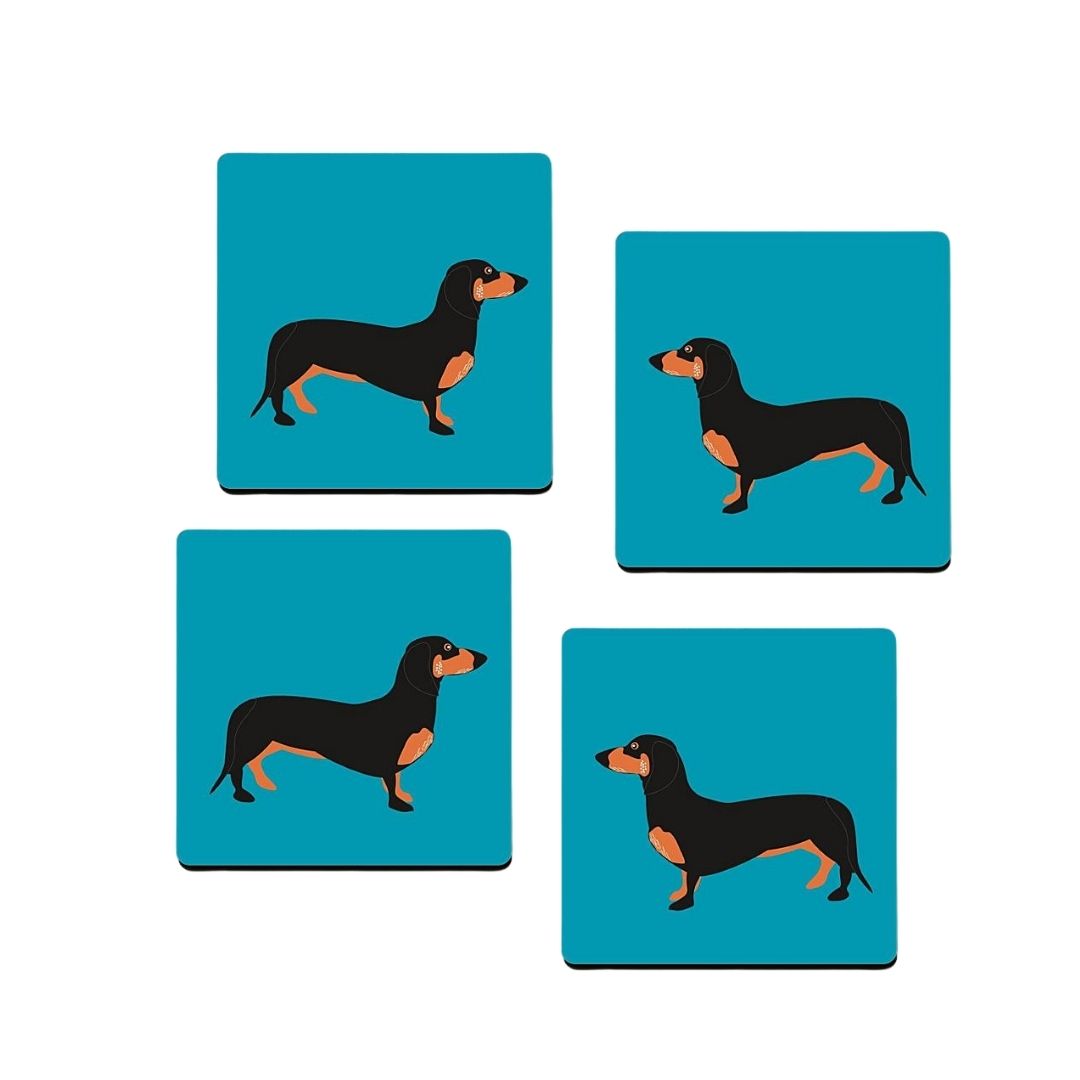 Dachshund Coasters - set of 4