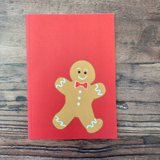 Gingerbread Bowtie Notebook cover
