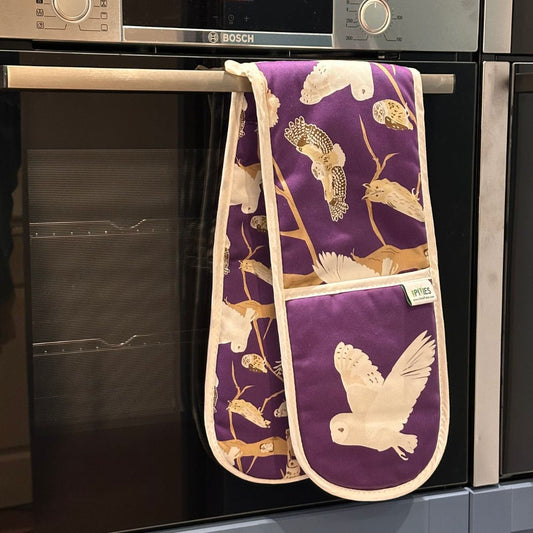 British Owls Colourful Double Oven Gloves