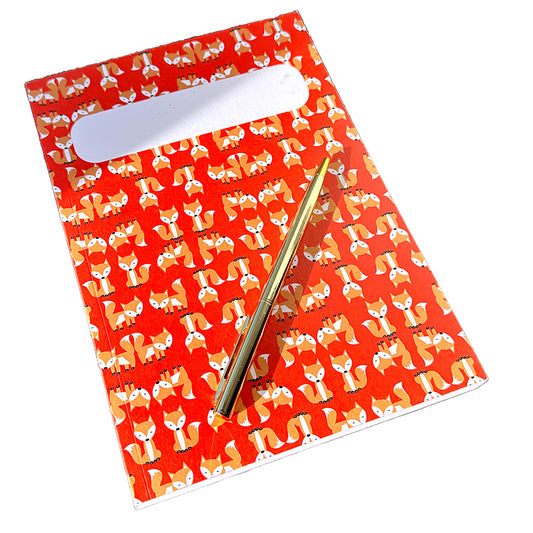 Foxes 160 page eco-friendly A5 notebook