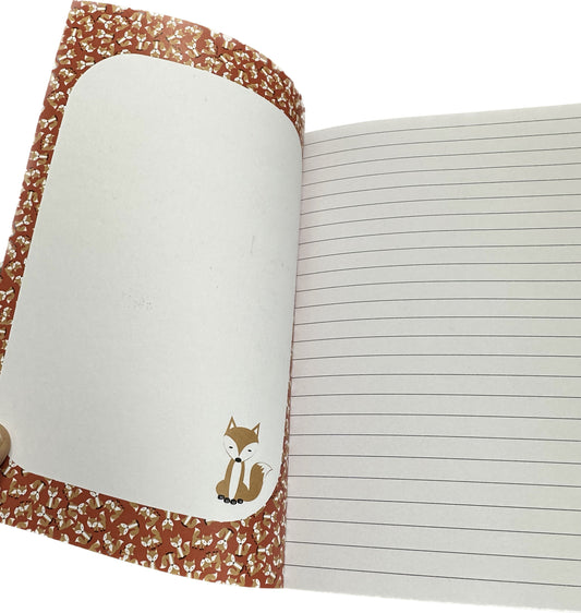 Foxes 160 page eco-friendly A5 notebook
