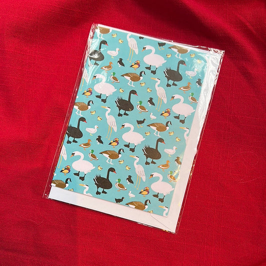 Ducks Cards and Envelopes- pack of 5 A6 cards