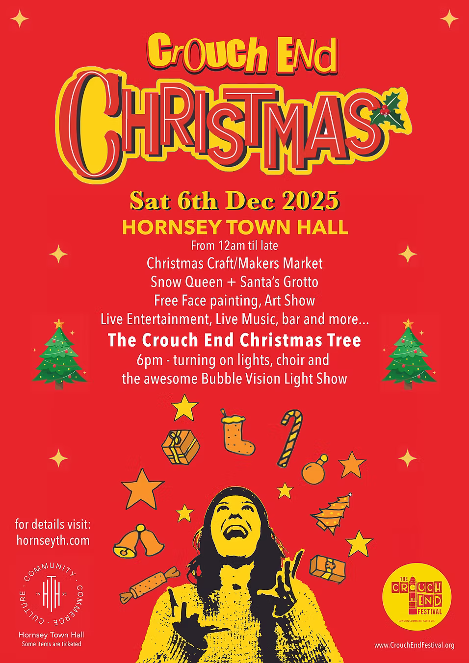 Crouch End Christmas Sat 6 December 2025 promotional flyer
