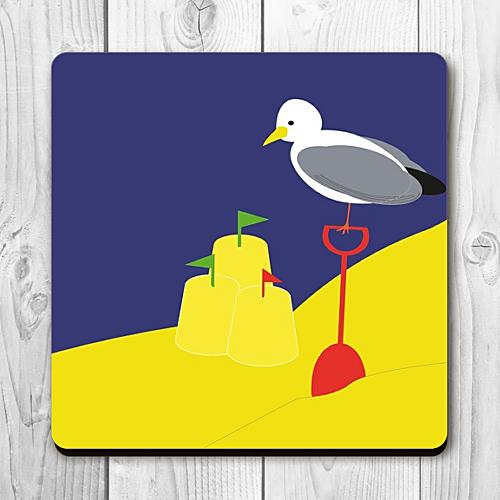 Seagull Seaside Design Coaster