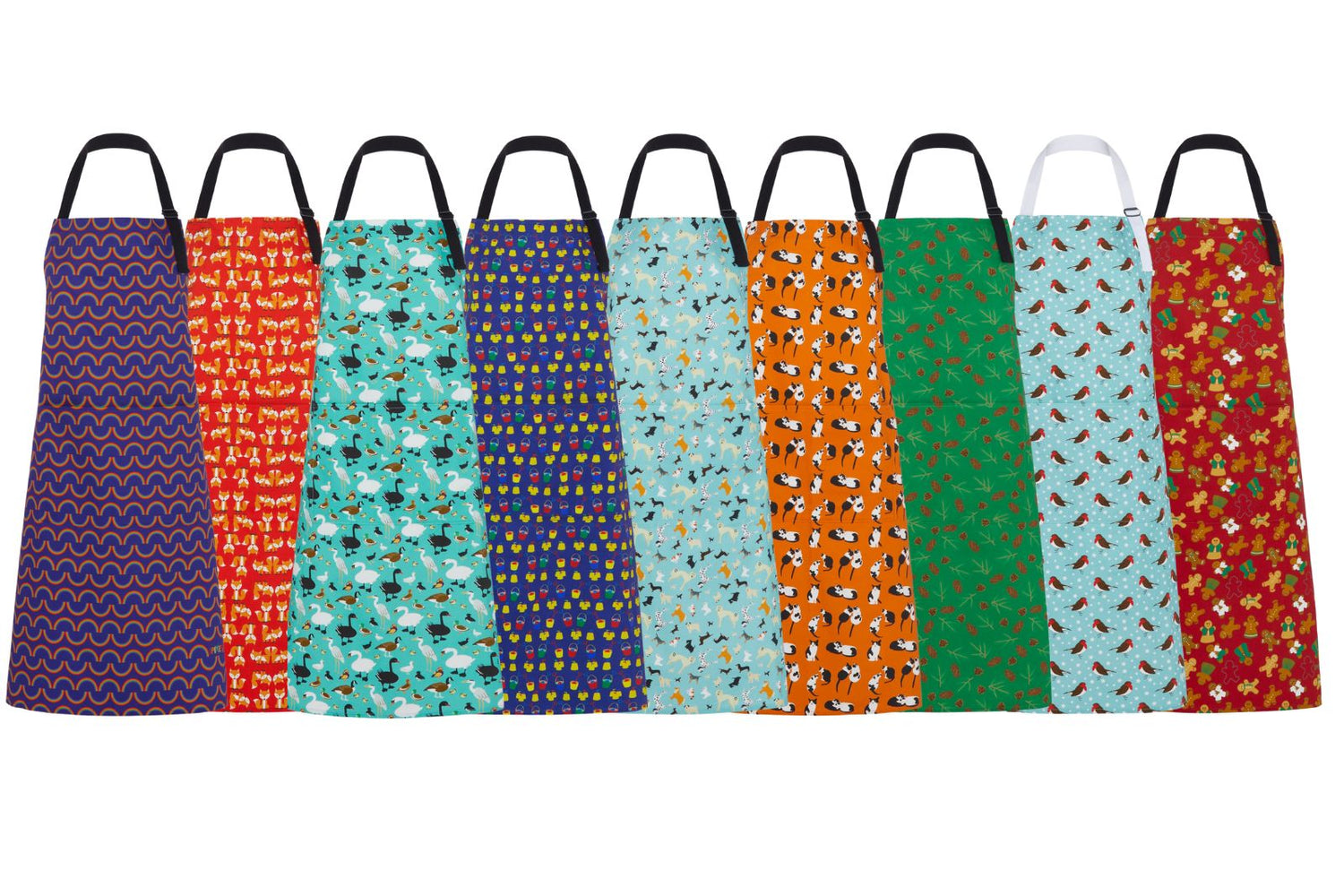 9 colourful organic cotton aprons from UmmPixies