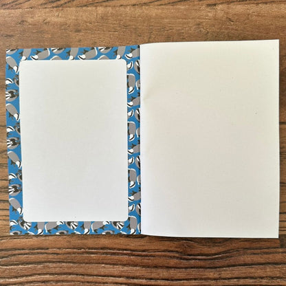 detail of the Inside front cover of badger pocket notebook