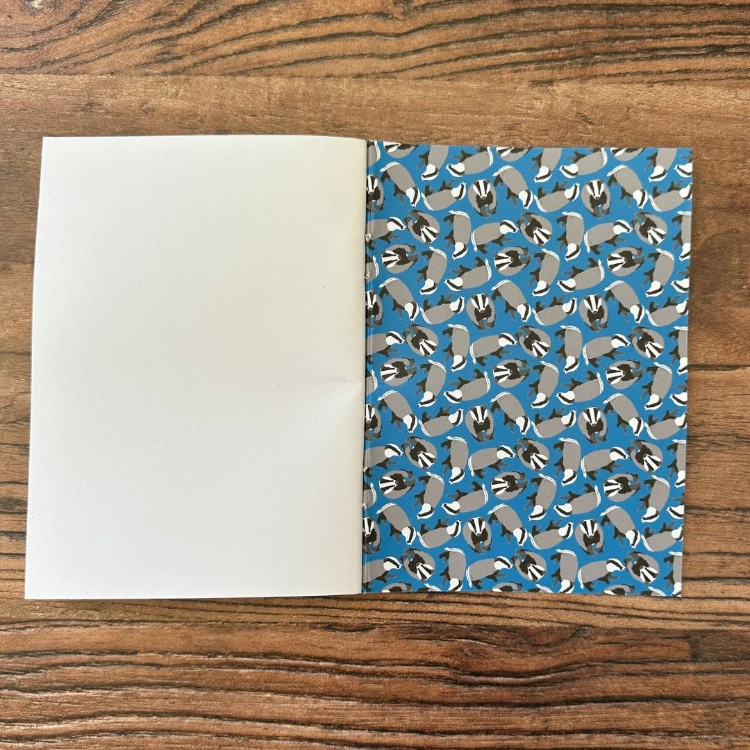 detail of the Inside back cover of badger pocket notebook