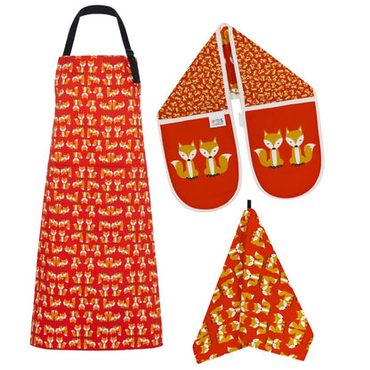 Kitchen Set - with apron: Foxes