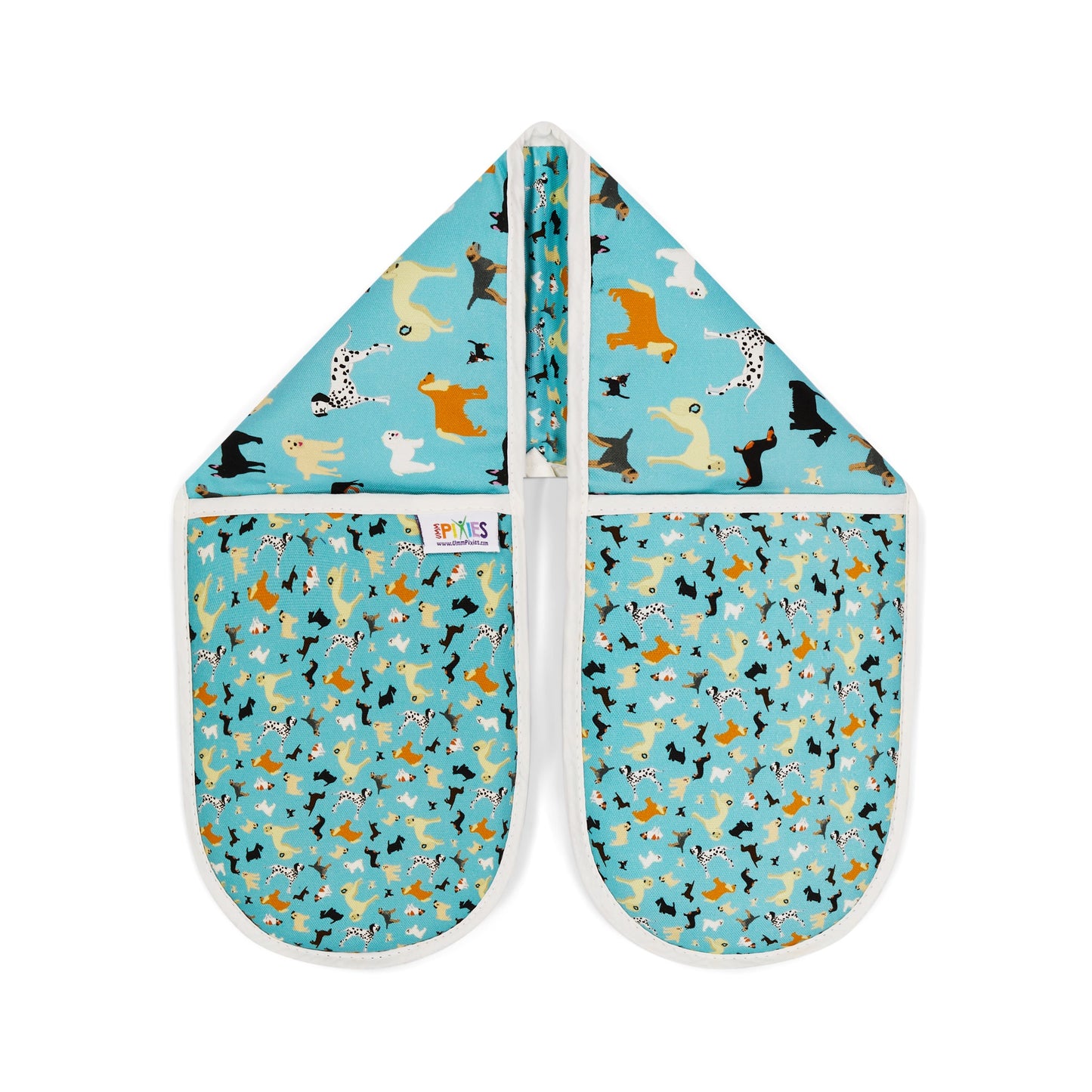 Blue Dogs Oven Gloves in Organic Cotton