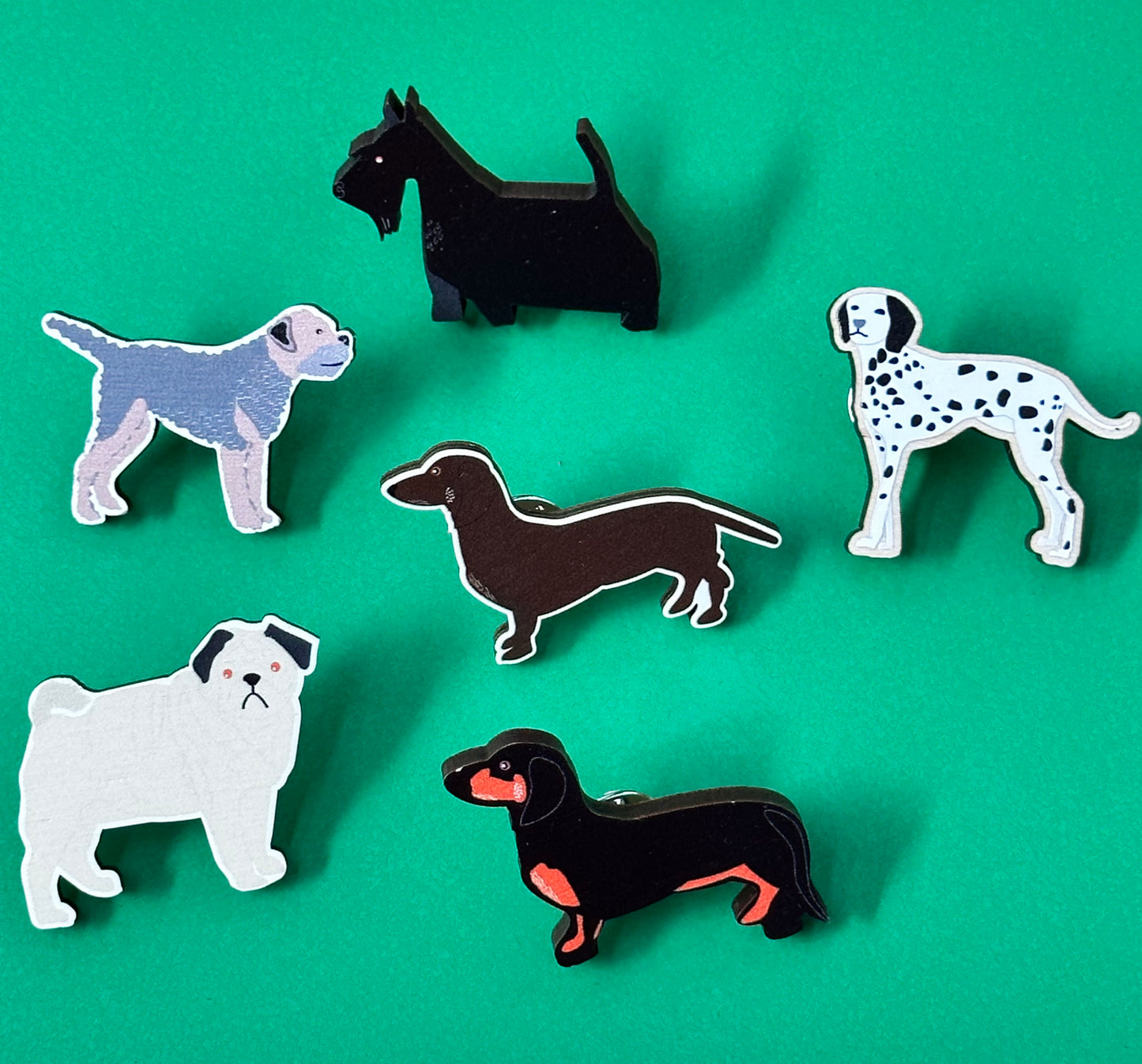 Border Terrier Dog Pin Badge