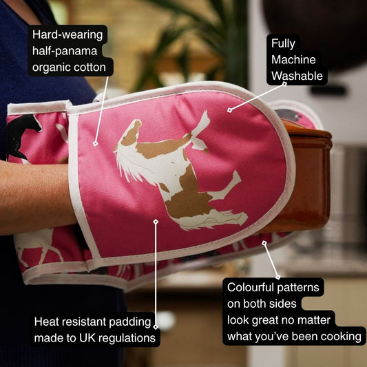 Horse Double Oven Gloves