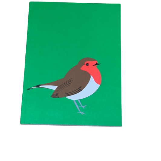 Festive Robin pocket sized A6 notebook