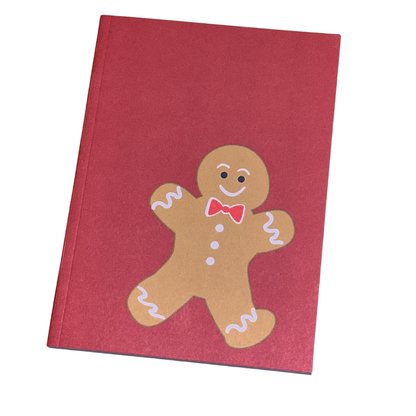 Gingerbread Bowtie A6 pocket sized notebook