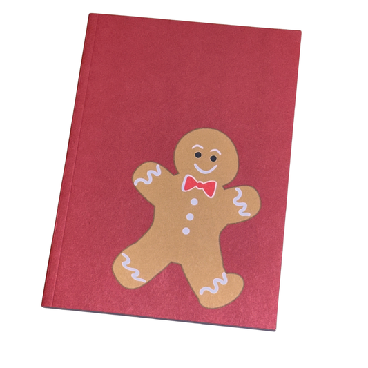 Gingerbread Bowtie A6 pocket sized notebook