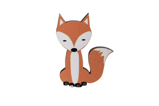 Fox Badges - sitting fox