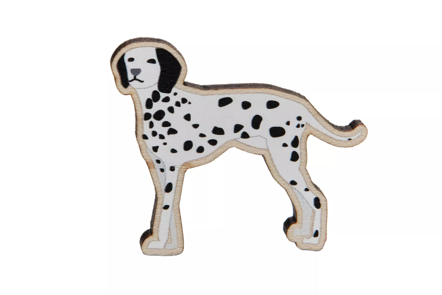 Dalmatian Wooden Pin Badge