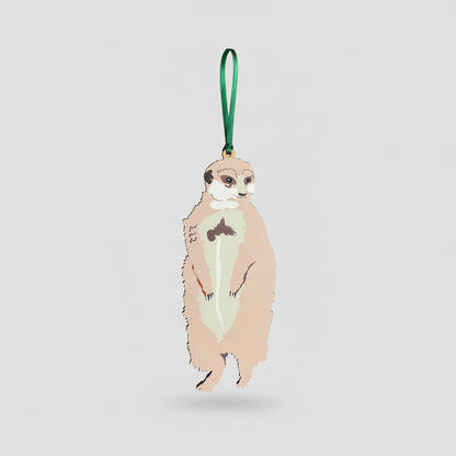 Wooden Meerkat Hanging decoration