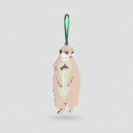 Wooden Meerkat Hanging decoration