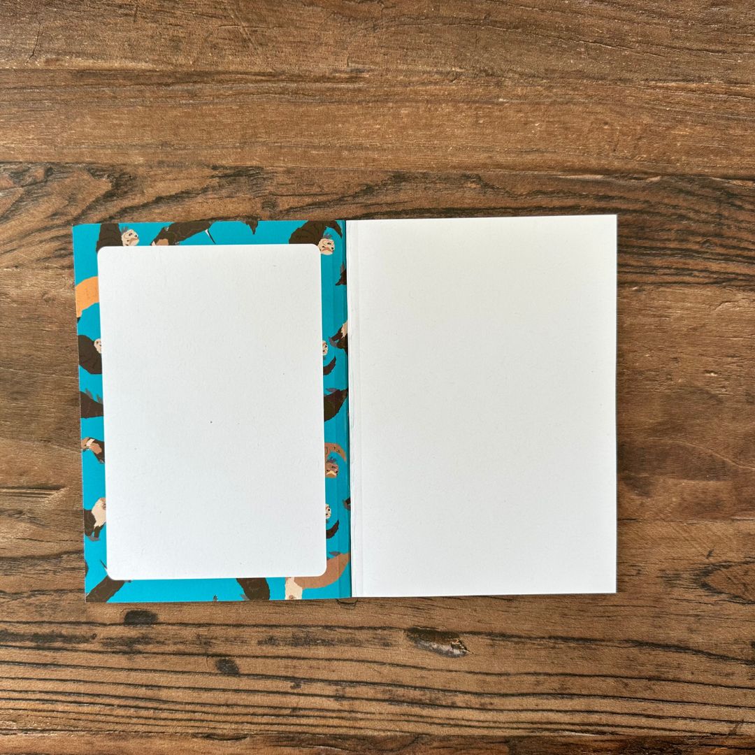 inside front cover of Otter design pocket notebook 