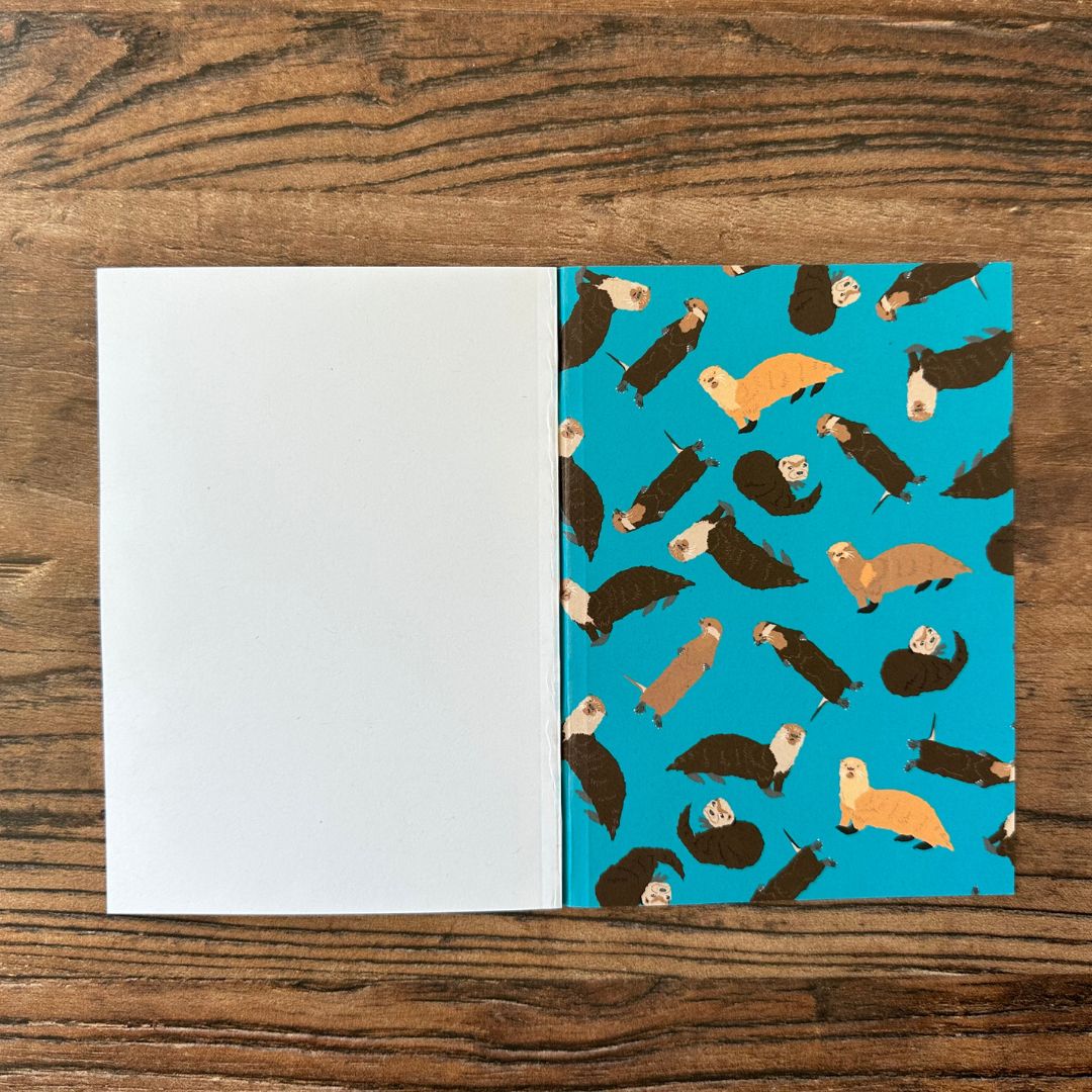 inside back cover of otter design pocket notebook 