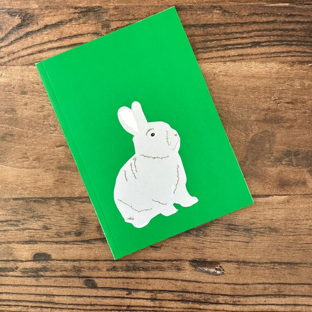 front cover of rabbit design pocket notebook 