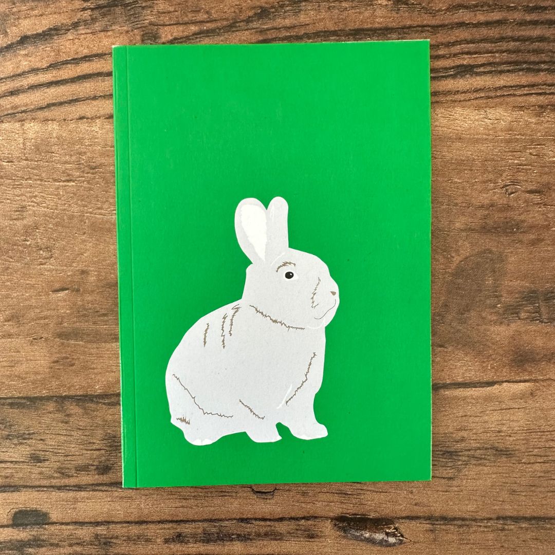 front cover of rabbit design pocket notebook 