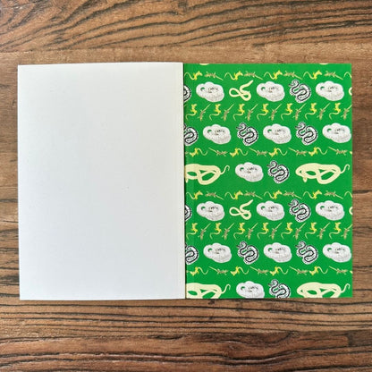 detail of the Inside back cover of British Reptiles pocket notebook