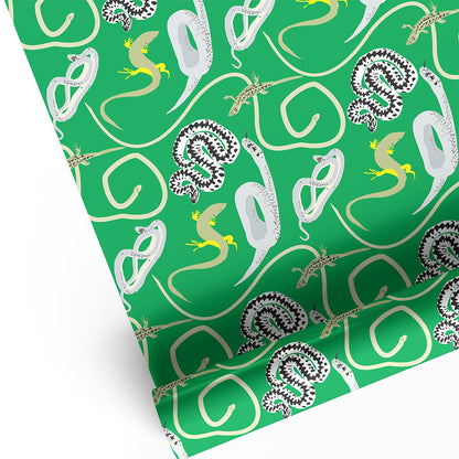 Snakes and Lizards, British Reptiles Wrapping Paper