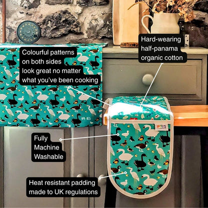 Ducks Double Oven Gloves