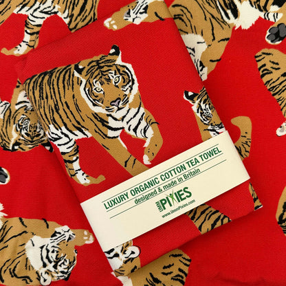 Tiger Colourful Tea towel