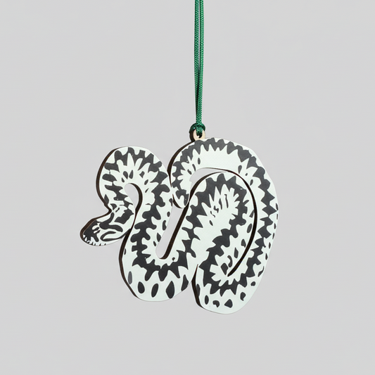 Adder Wooden Charm Hanging Decoration