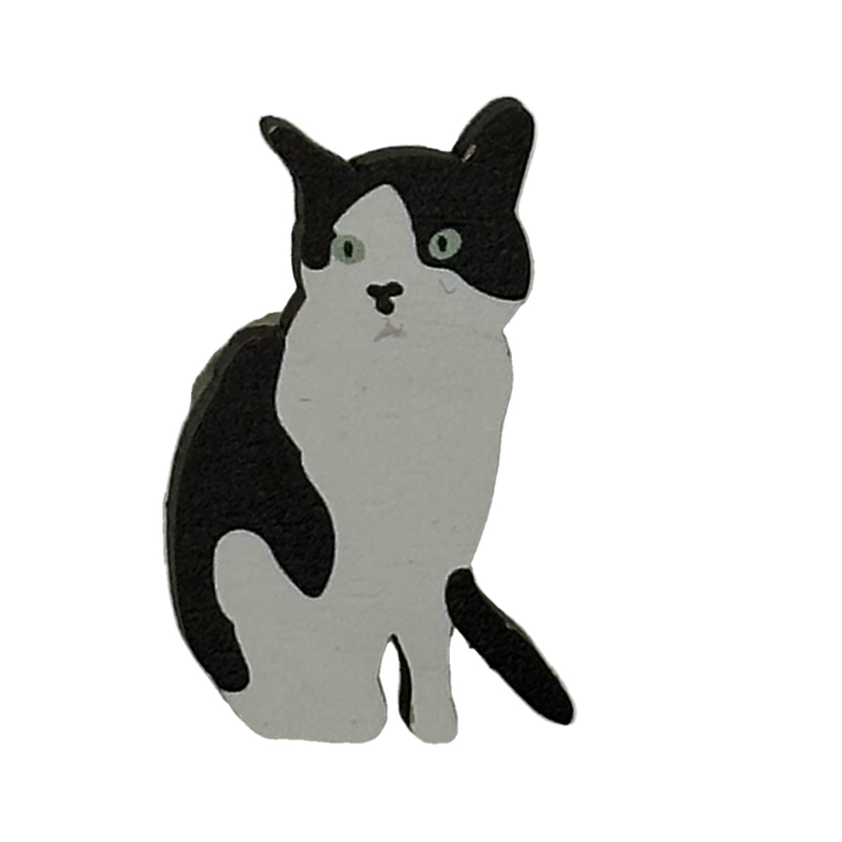Cat Badge - tuxedo cat