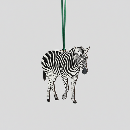 Wooden Chapmans Zebra Hanging Decoration