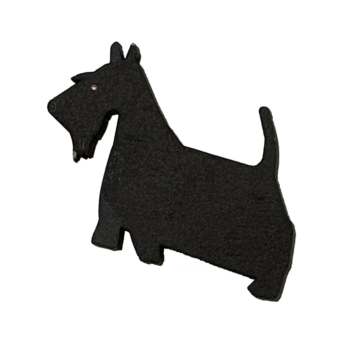 Scottish Terrier Wooden pin badge