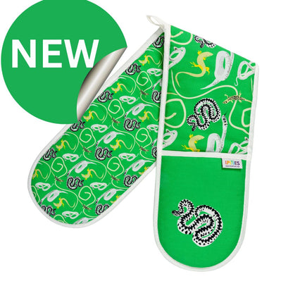 Snakes & Lizards: British Reptiles Double Oven Gloves