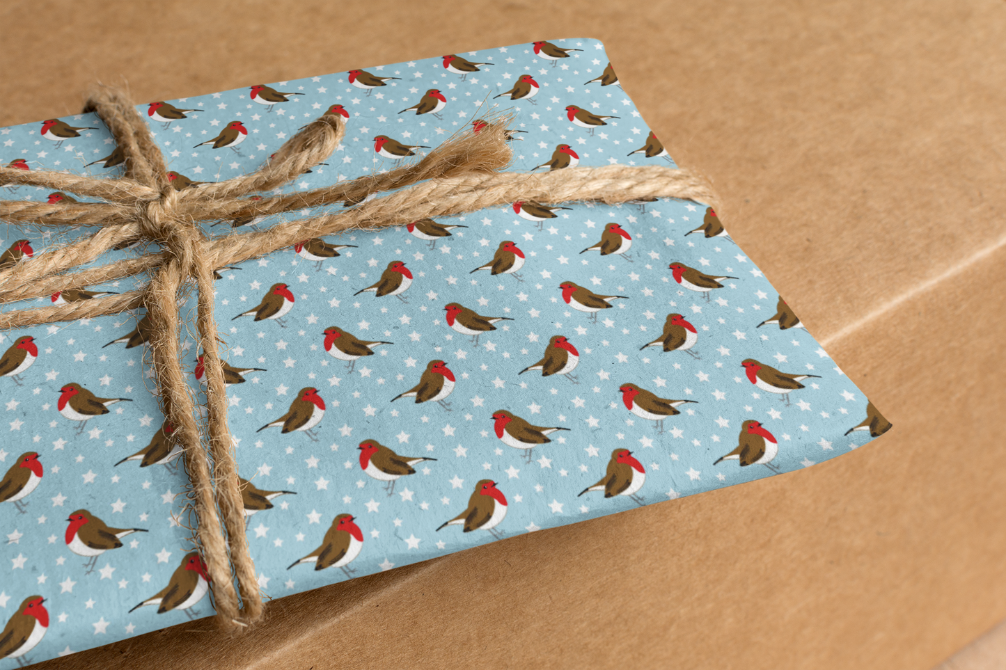 Blue robins gift wrap from UmmPixies