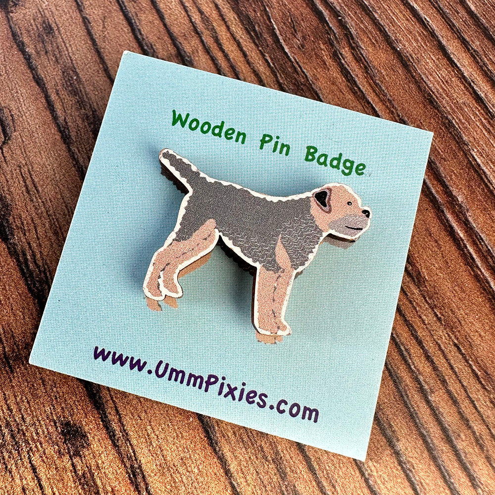 Border Terrier Dog Badge