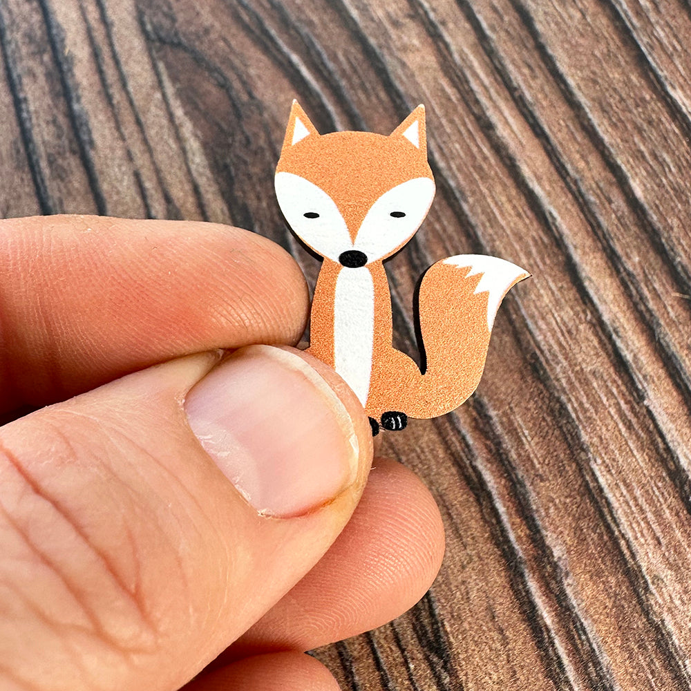 Fox Badges - walking fox